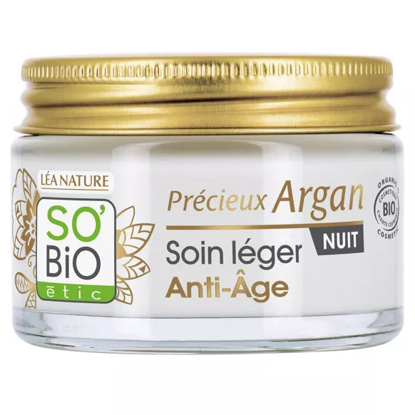 Soin léger Anti-Âge nuit, Précieux Argan