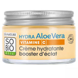Crème hydratante booster d'éclat, toutes peaux même sensibles, Hydra Aloe Vera Vitamine C