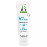 Crème riche hydratante 24h, peaux normales à sèches, Hydra Aloe Vera