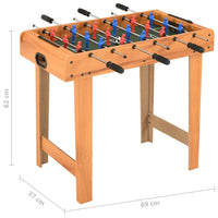 Mini Table De Football 69X37X62 Cm Érable - priveeshop.com