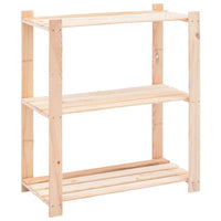 Étagère De Stockage 3 Niveaux 80X38X90 Cm Pin Solide 150 Kg - priveeshop.com