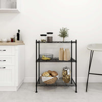 Étagère De Rangement 4 Niveaux 200 Kg Noir - priveeshop.com