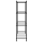 Étagère De Rangement 4 Niveaux 200 Kg Noir - priveeshop.com