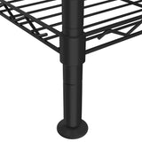 Étagère De Rangement 4 Niveaux 200 Kg Noir - priveeshop.com