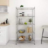 Étagère De Rangement 5 Niveaux 250 Kg Chrome - priveeshop.com