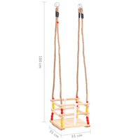 Balançoire Pour Bébé Avec Ceinture De Sécurité Pin Solide - priveeshop.com