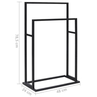Porte-Serviettes Sur Pied 48X24X78,5 Cm Fer - priveeshop.com