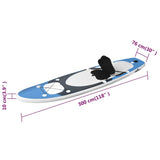 Ensemble De Planche Sup Gonflable Bleu Mer - priveeshop.com