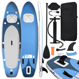 Ensemble De Planche Sup Gonflable Bleu Mer - priveeshop.com
