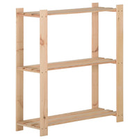 Étagère De Stockage 5 Niveaux 170X28,5X170Cm Bois De Pin Massif Naturel - priveeshop.com