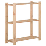 Étagère De Stockage 5 Niveaux 170X28,5X170Cm Bois De Pin Massif Naturel - priveeshop.com