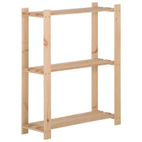 Étagère De Stockage 5 Niveaux 170X28,5X170Cm Bois De Pin Massif Naturel - priveeshop.com