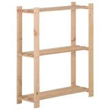 Étagère De Stockage 5 Niveaux 170X28,5X170Cm Bois De Pin Massif Naturel - priveeshop.com