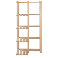 Étagère D'angle De Rangement 5 Niveaux 82,5X82,5X170 Cm Pin - priveeshop.com