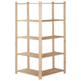 Étagère D'angle De Rangement 5 Niveaux 82,5X82,5X170 Cm Pin - priveeshop.com