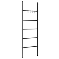 Porte-Serviettes Échelle À 5 Niveaux Noir 58 X 175 Cm Fer - priveeshop.com