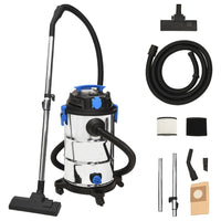 Aspirateur Sec Et Humide 1200 W 30 L Argenté - priveeshop.com
