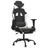 Chaise De Jeu De Massage Noir&Blanc Similicuir - priveeshop.com