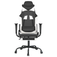 Chaise De Jeu De Massage Noir&Blanc Similicuir - priveeshop.com