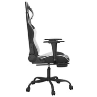 Chaise De Jeu De Massage Noir&Blanc Similicuir - priveeshop.com