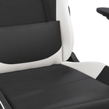 Chaise De Jeu De Massage Noir&Blanc Similicuir - priveeshop.com