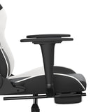 Chaise De Jeu De Massage Noir&Blanc Similicuir - priveeshop.com
