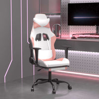 Chaise De Jeu De Massage Noir&Blanc Similicuir - priveeshop.com
