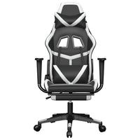 Chaise De Jeu De Massage Noir&Blanc Similicuir - priveeshop.com