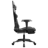Chaise De Jeu De Massage Noir&Blanc Similicuir - priveeshop.com