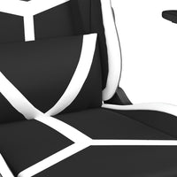 Chaise De Jeu De Massage Noir&Blanc Similicuir - priveeshop.com