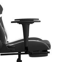 Chaise De Jeu De Massage Noir&Blanc Similicuir - priveeshop.com