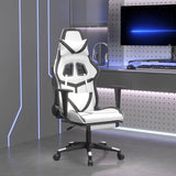 Chaise De Jeu De Massage Noir&Blanc Similicuir - priveeshop.com