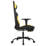 Chaise De Jeu Noir Et Jaune Tissu - priveeshop.com