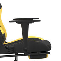 Chaise De Jeu Noir Et Jaune Tissu - priveeshop.com