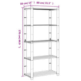 Support De Rangement À 5 Niveaux Bois Pin Marron - priveeshop.com