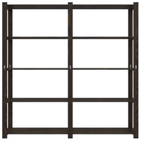 Support De Rangement À 5 Niveaux Bois Pin Noir - priveeshop.com