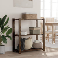 Support De Rangement À 5 Niveaux Bois Pin Noir - priveeshop.com