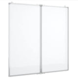Tableau Blanc Magnétique Pliable 80X80X1,7 Cm Aluminium - priveeshop.com