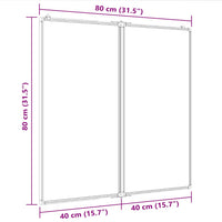 Tableau Blanc Magnétique Pliable 80X80X1,7 Cm Aluminium - priveeshop.com