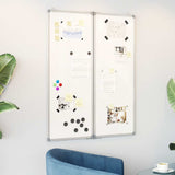 Tableau Blanc Magnétique Pliable 80X80X1,7 Cm Aluminium - priveeshop.com