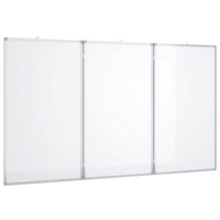 Tableau Blanc Magnétique Pliable 180X100X1,7 Cm Aluminium - priveeshop.com
