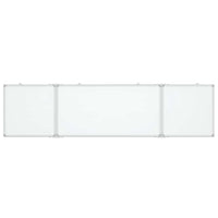 Tableau Blanc Magnétique Pliable 160X40X1,7 Cm Aluminium - priveeshop.com