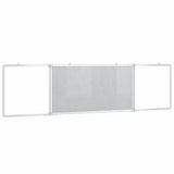 Tableau Blanc Magnétique Pliable 160X40X1,7 Cm Aluminium - priveeshop.com