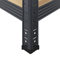 Étagères De Rangement 5 Niveaux 2 Pcs Acier Et Bois Anthracite - priveeshop.com