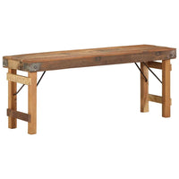 Banc Naturel 110 X 35 X 46 Cm Bois Ancien Récupéré