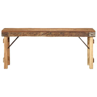 Banc Naturel 110 X 35 X 46 Cm Bois Ancien Récupéré
