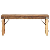 Banc Naturel 110 X 35 X 46 Cm Bois Ancien Récupéré
