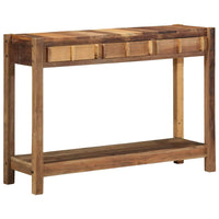 Table Console Marron 107 X 33 X 76 Cm Bois Recyclé Solide