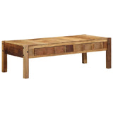 Table Basse Marron 110 X 54 X 35 Cm Bois Recyclé Solide