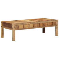 Table Basse Marron 110 X 54 X 35 Cm Bois Recyclé Solide